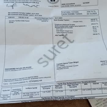 Yanlış Fatura Tahsilatı Ve Müşteri Hizmetleri Sorunu