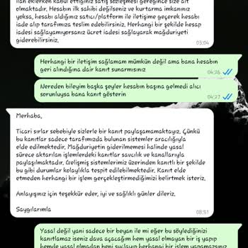 Hesap Satışı Sonrası Haksız Talepler Ve Suçlamalar