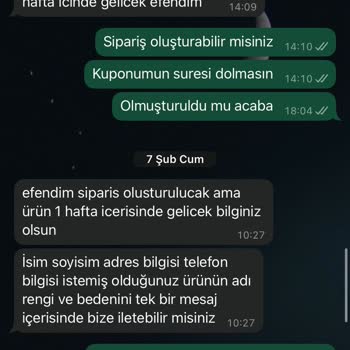Kupon Süresi Dolmadan Ürün Stok Sorunu Ve İletişimsizlik