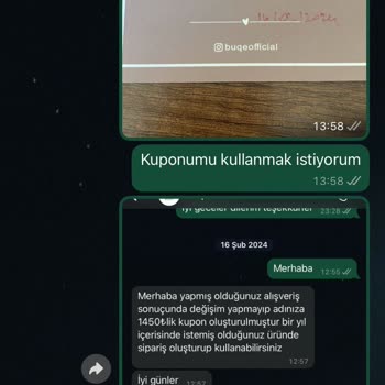 Kupon Süresi Dolmadan Ürün Stok Sorunu Ve İletişimsizlik