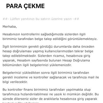 Kazandığınızı Vermeyen Platform Sorunu