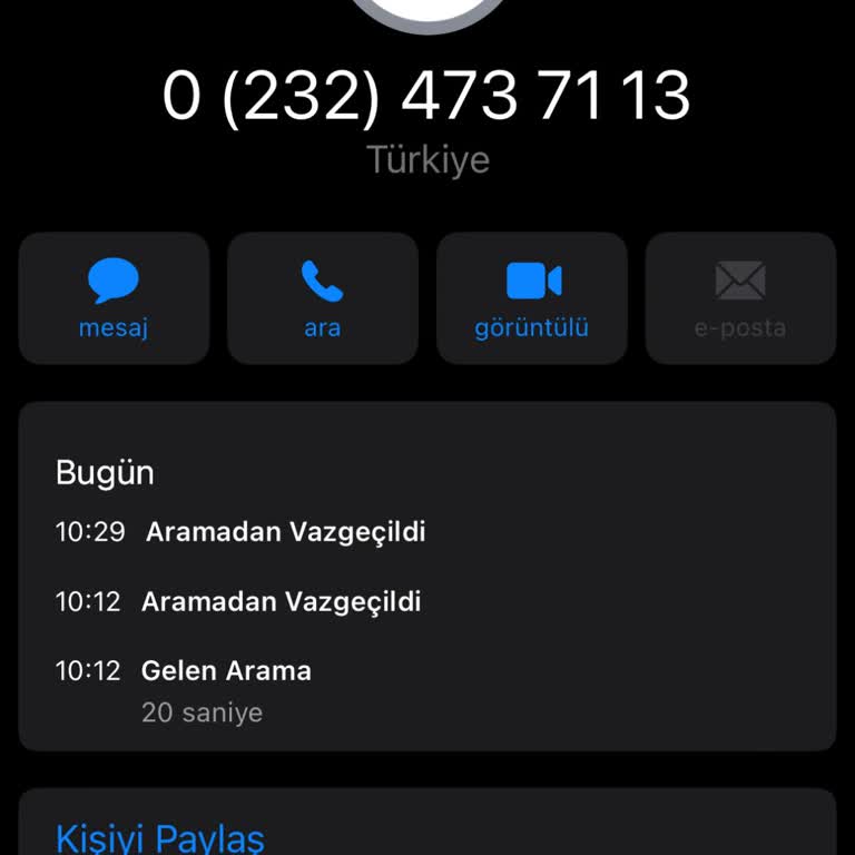 Bilinmeyen Aramalar Ve Güvenlik Endişesi