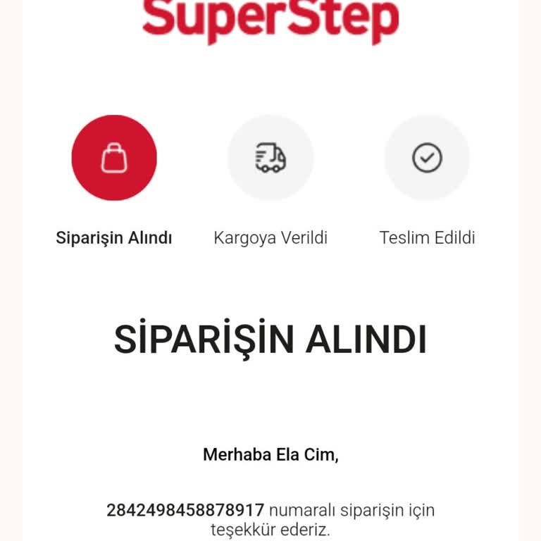 SuperStep'ten Alınan Ayakkabının Teslimat Sorunu