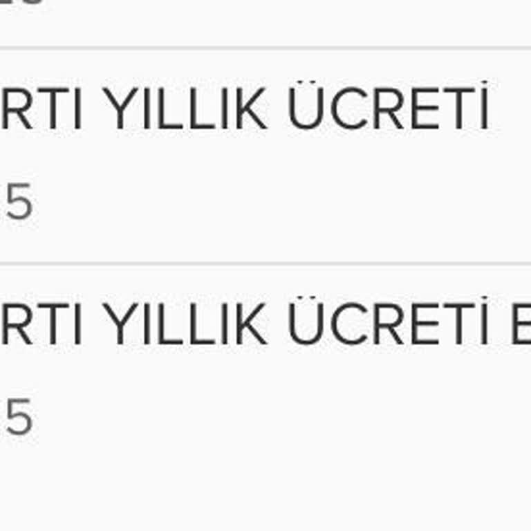 Kredi Kartı Yıllık Ücret Kesintisi Ve İadesi Talebi