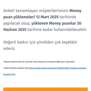 Anket Sonrası Hediye Yüklemesi Yapılmadı