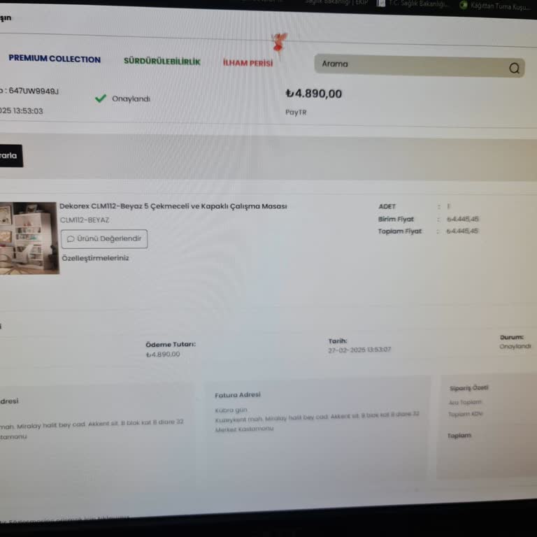 Çalışma Masası Siparişimde İletişim Ve Teslimat Sorunları!