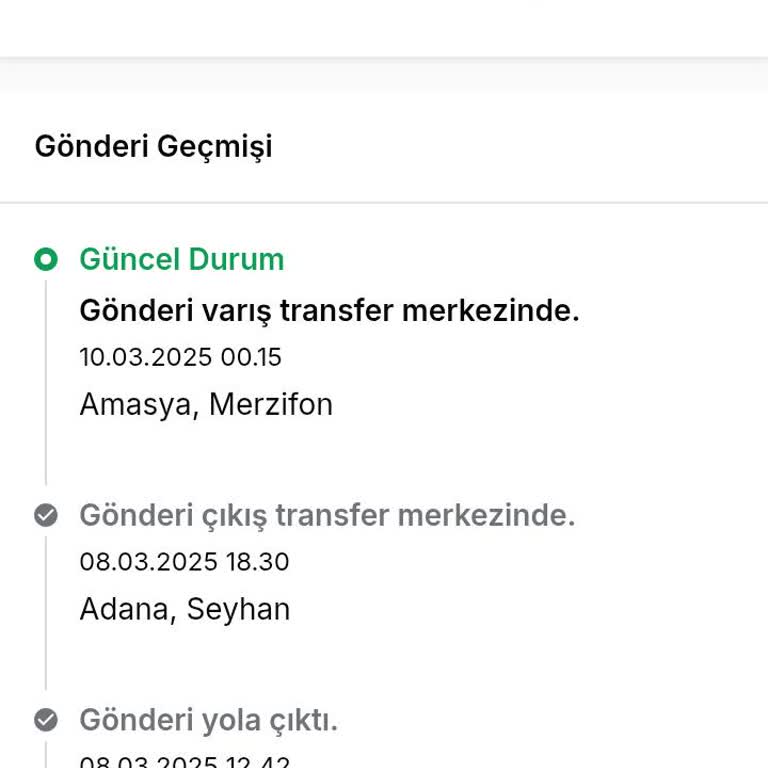 Teslimat Merkezinde Bekleyen Paket Sorunu