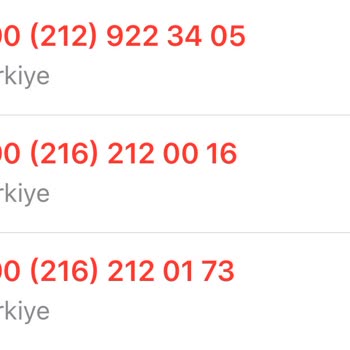 Sürekli Aramalarla Rahatsız Ediliyoruz!