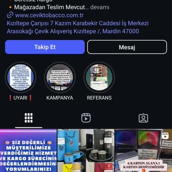 Çevik Tobacco Ne Gelen Ürün Ne De Para!