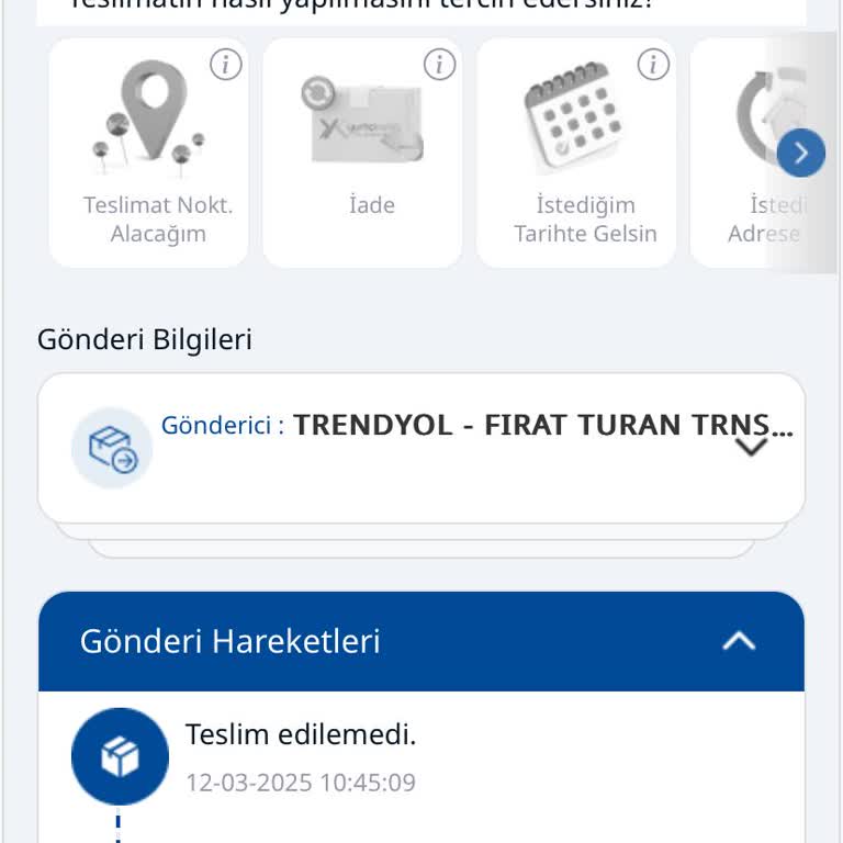 Yurtiçi Kargo Ürünü Dağıtıma Çıkardılar Ama Adresime Teslim Edilemedi!