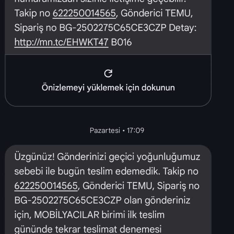 Kargo Teslim Edilmedi Yoğunluk Bahane Edildi
