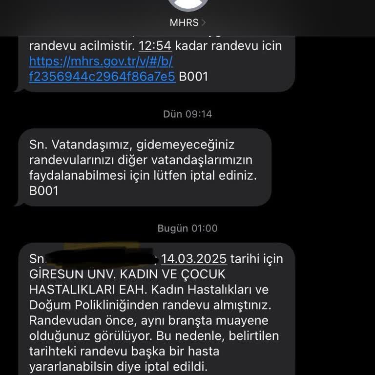Gebelikte İptal Edilen Randevu Mağduriyeti