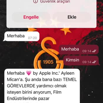 Bilinmeyen Numaradan Gelen Tehditkar Mesaj