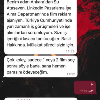 Bilinmeyen Numaradan Gelen Tehditkar Mesaj