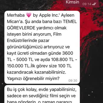 Bilinmeyen Numaradan Gelen Tehditkar Mesaj