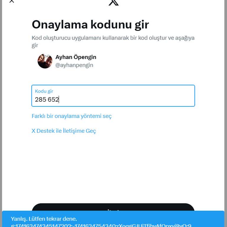 Çalınan Hesap Ve Giriş Sorunları