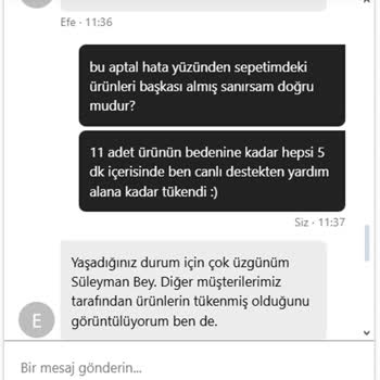 Ödeme Hatası Ve Stok Yönetimi Sorunlarıyla Mağduriyet