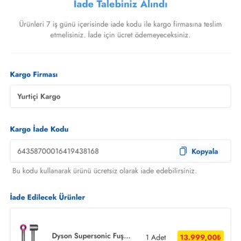 İade İşlemi Gerçekleşmeyen Kalitesiz Ürün Sorunu