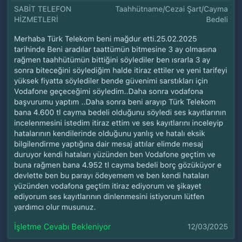 Yanlış Bilgilendirme Sonrası Şok Fatura