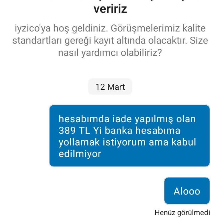İade Edilen Ürünün Ücreti Banka Hesabıma Yatırılmadı