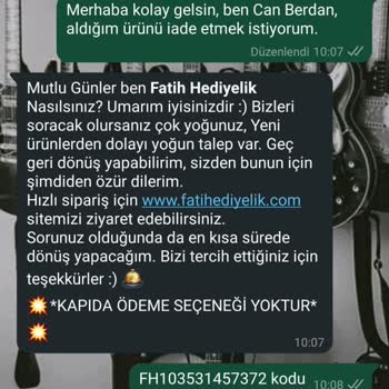İade Edilemeyen Ürün Ve Cevapsız Müşteri Hizmetleri