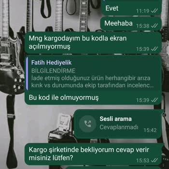 İade Edilemeyen Ürün Ve Cevapsız Müşteri Hizmetleri