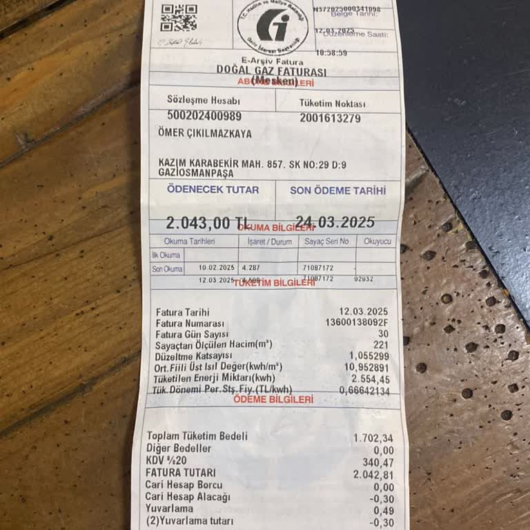 Doğalgaz Faturasında Anlamsız Artış Sorunu