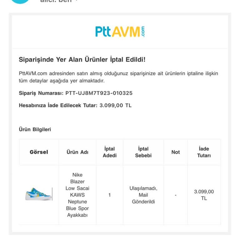 Stokta Olmayan Ürün İçin Sipariş İptali Ve Kargo Sorunu