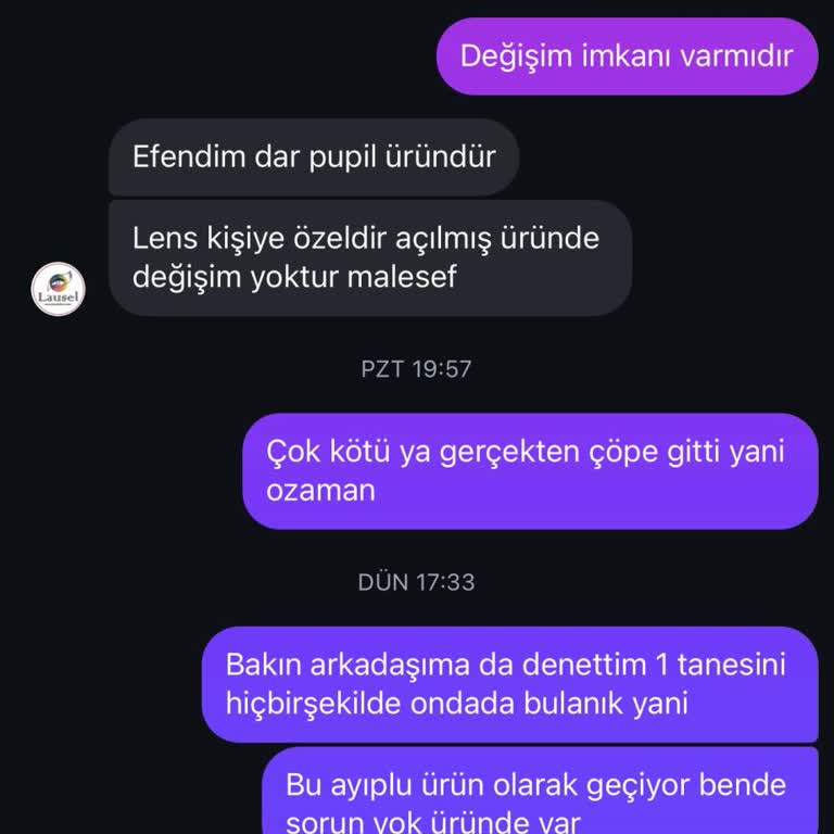 Opticsunn'dan Aldığım Lenslerde Görme Sorunu Ve İletişimsizlik