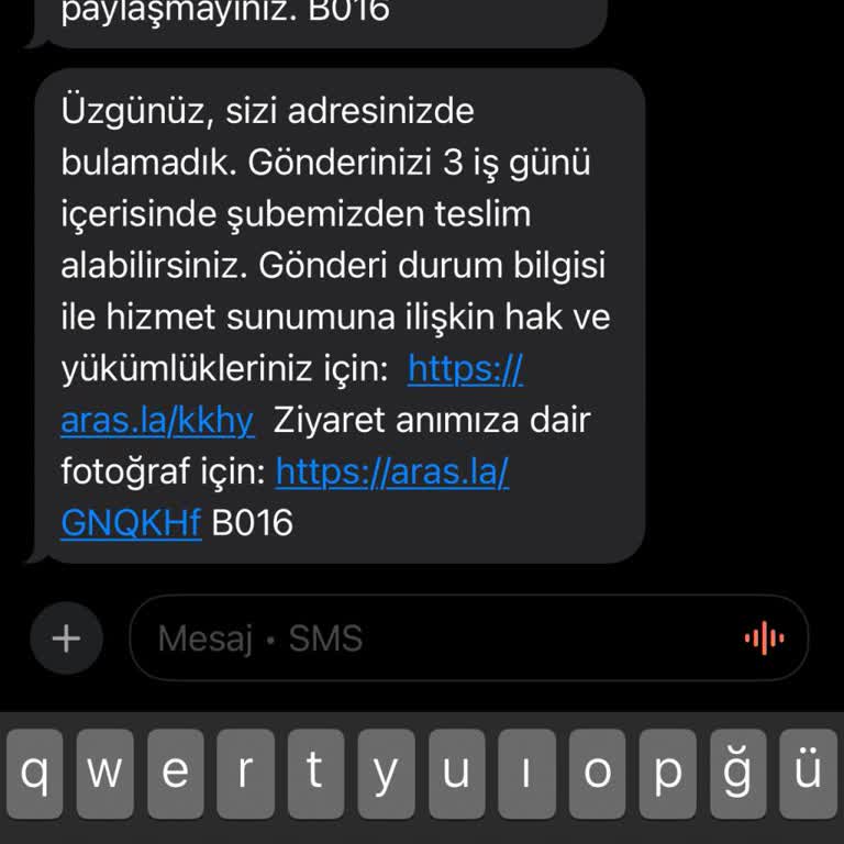 Hastane Çalışanının Kargo Teslimat Sorunu: Aras Kargo'nun İletişim Eksikliği