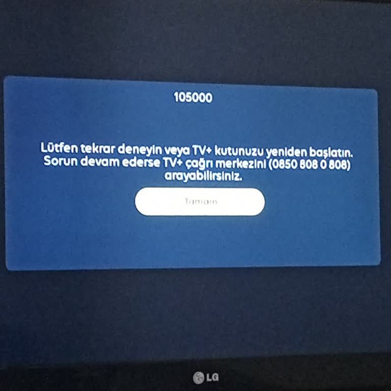 Turkcell TV Plus'ta Sürekli Hata Kodu Sorunu