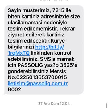 Kayıp Kart Ve Yetersiz Müşteri Hizmetleri