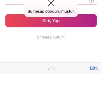 Gardrops Hesabım Habersiz Donduruldu