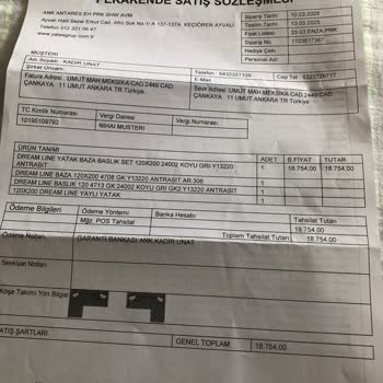 Yataş'tan Teslimat Ve Ürün Uyumsuzluğu Krizi