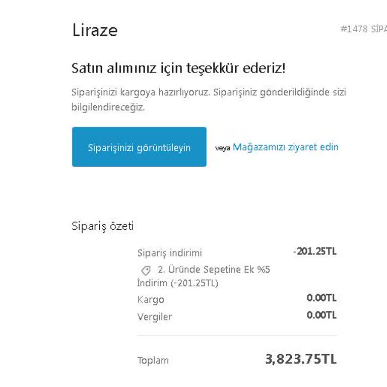 Liraze Teslimat Gecikmesi ve İade Sorunlarıyla Karşılaşan Müşteri
