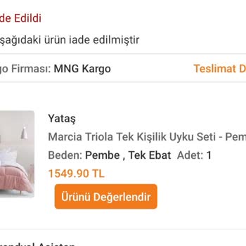 Trendyol Ürün İadesi Ve İletişim Sorunu