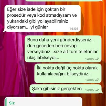 Ürün İadesinde Saygısız Hizmet Deneyimi