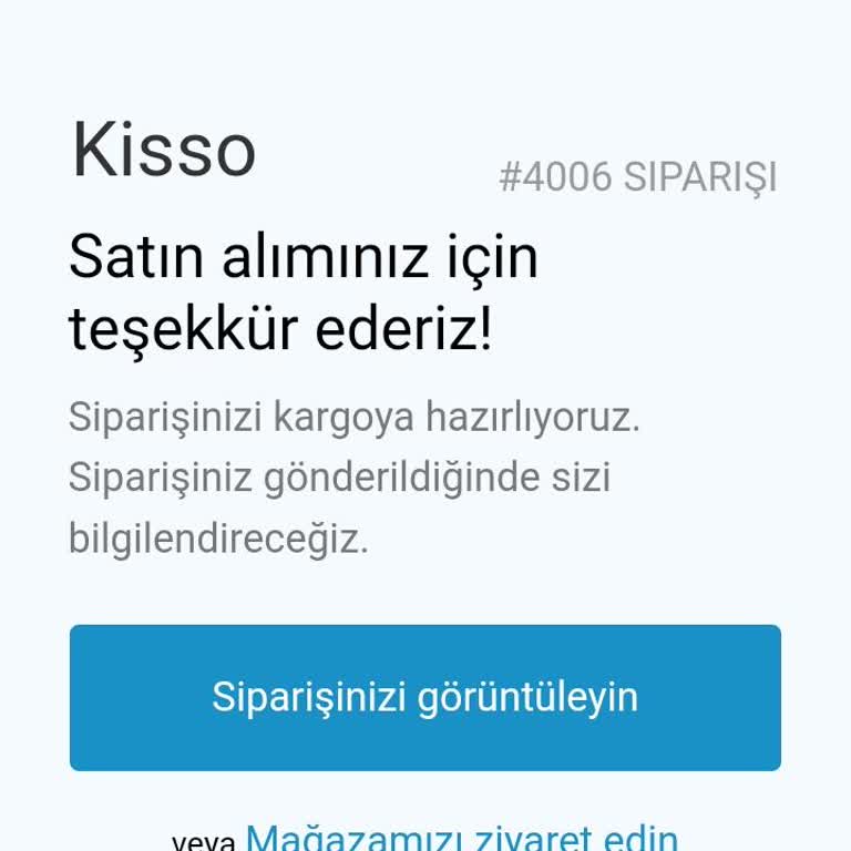 Kisso Parfüm Siparişim Kargoya Verilmedi, İade Yok