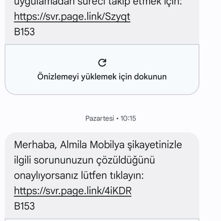 Çözülmeyen Sorun İçin Yanıltıcı Mesaj