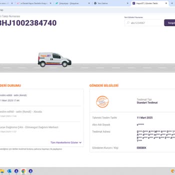 Kayıp Sipariş Ve Ulaşılamayan Kargo Hizmeti