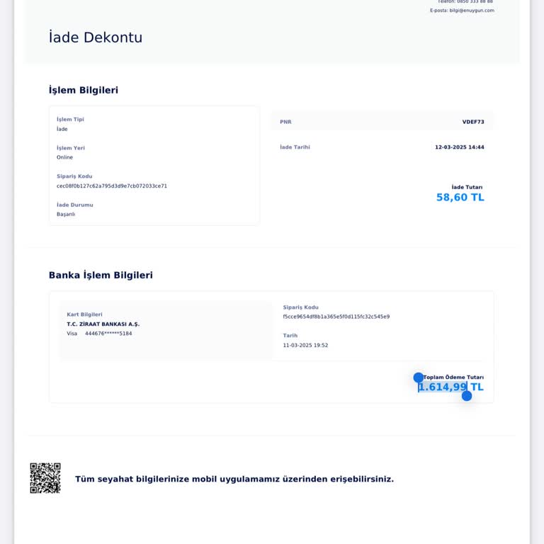 Uçak Bileti İptalinde Yetersiz İade