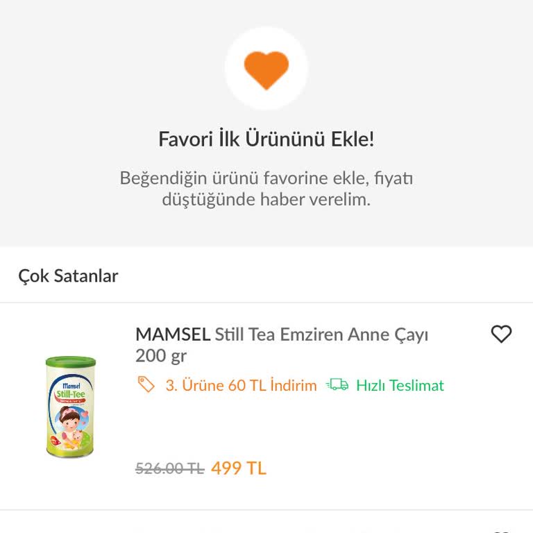 Favori Ürünlerim Kayboldu!