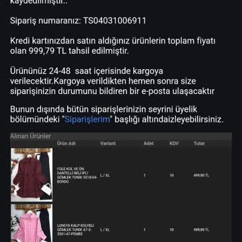 Modaşah'tan Yapılan Hatalı Kargo Ücreti Kesintisi