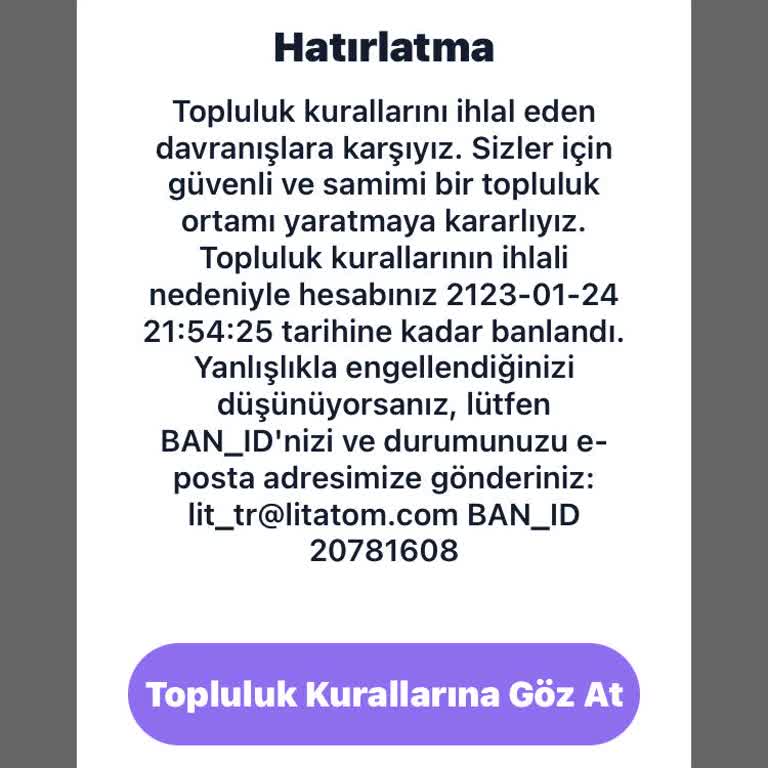 Sebepsiz Ban Mağduriyeti: Haksız Yere Engellendim