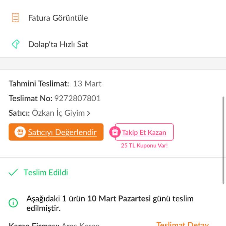 Teslim Edilmeden Teslim Edildi Gösterilen Kargo Sorunu