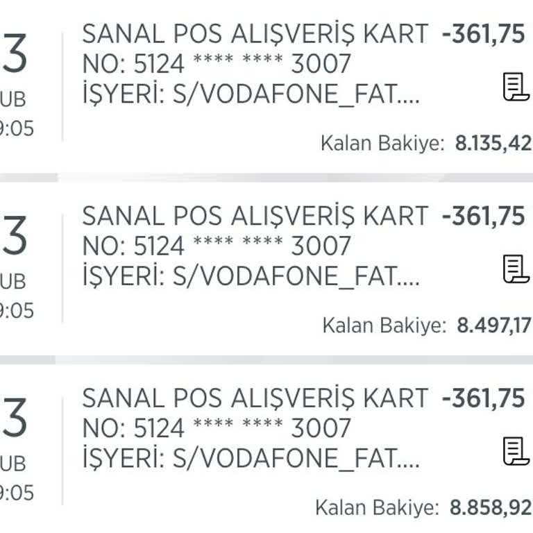 Vodafone Faturasında Üç Kez Para Çekildi, İade Yapılmadı