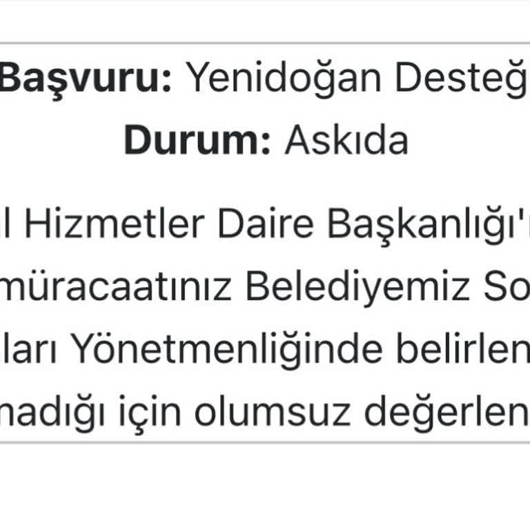 İBB Yeni Doğan Paketi Başvuru Sürecinde Belirsizlik Ve Geri Dönüş Eksikliği
