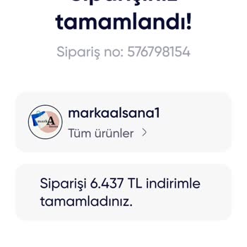 Yanlış Sipariş İptal Talebi