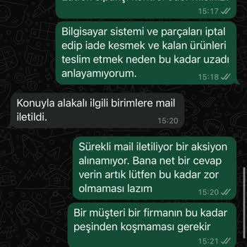İptal Edilen Siparişin Ardından Gelen Bekleyiş