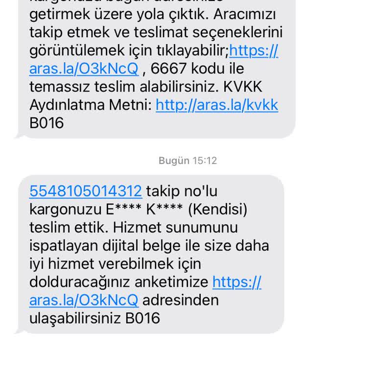 Yanlış Kargo Bilgilendirmesi Ve İletişim Hatası